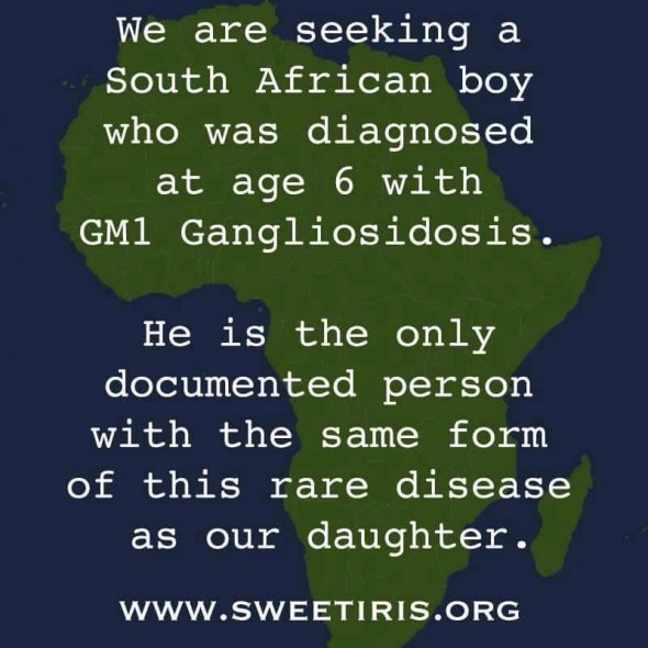 Seeking South African boy with GM1 Gangliosidosis