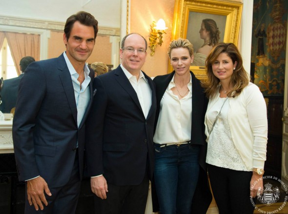 Princess Charlene and Roger Federer Princess Charlene and Roger Federer