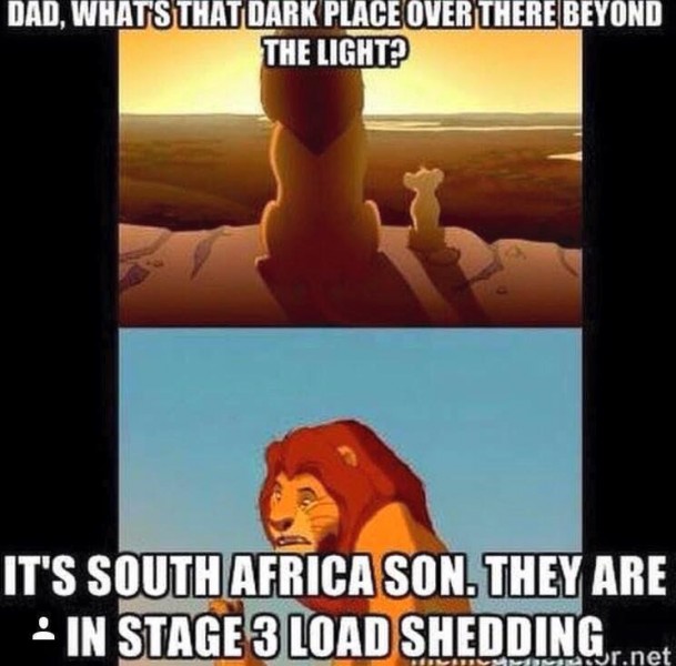 South African loadshedding jokes
