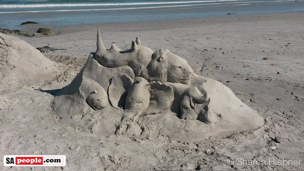 South African beach sand art South African beach sand art