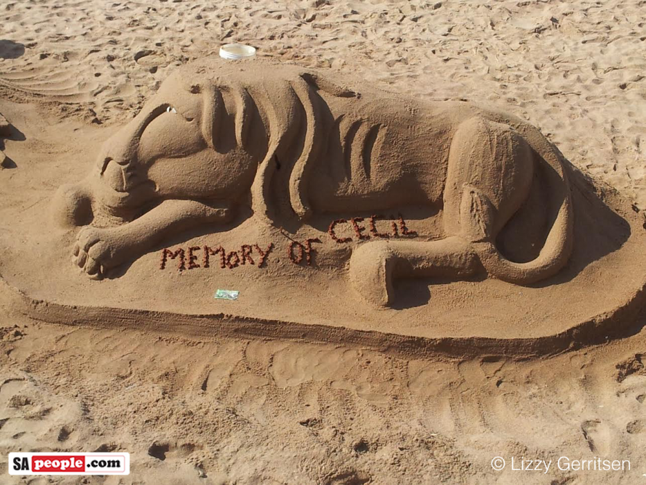South African beach sand art South African beach sand art