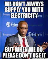 A joke which was published to Eskom's facebook page. A joke which was published to Eskom's facebook page.
