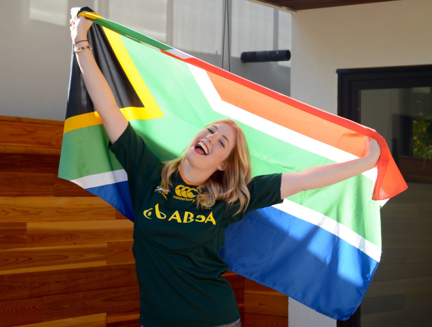 South African Springbok supporters abroad