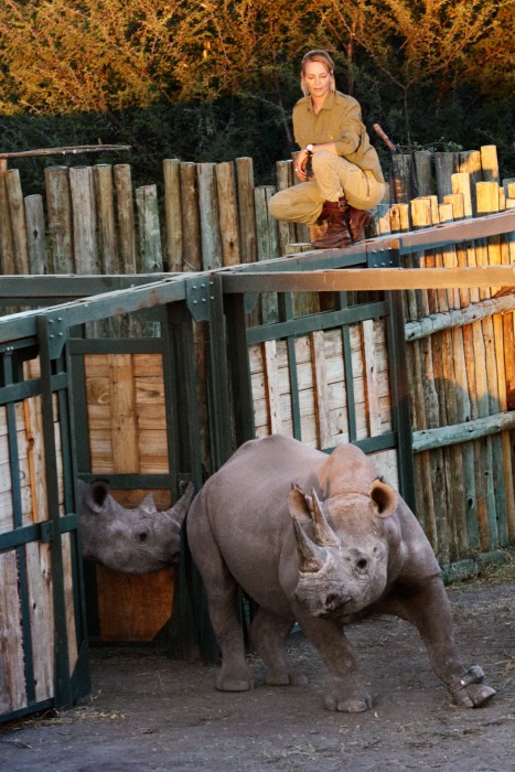 Uma thurman and the rhino Uma thurman and the rhino