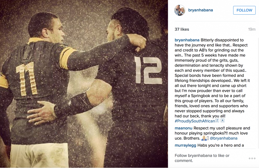 Bryan Habana response Bryan Habana response