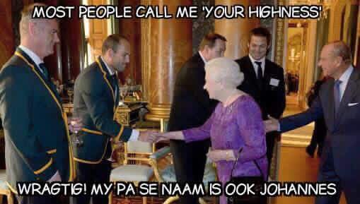 Queen and Johannes joke