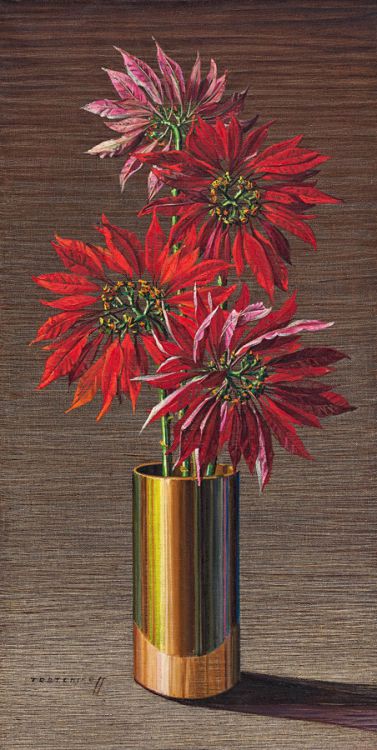 240 Vladimir Griegorovich Tretchikoff SOUTH AFRICAN 1913-2006 Poinsettias 250k to 350k