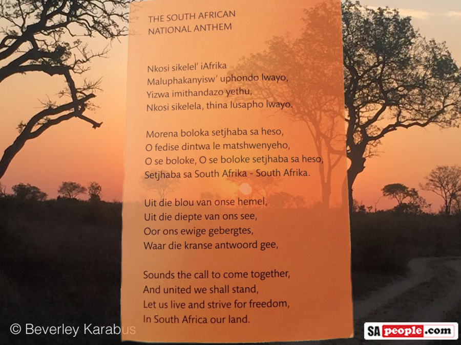 south african anthem words