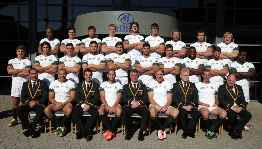 Springboks in white against Scotland Springboks in white against Scotland