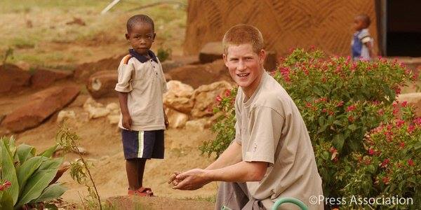 Prince Harry and child Prince Harry and child