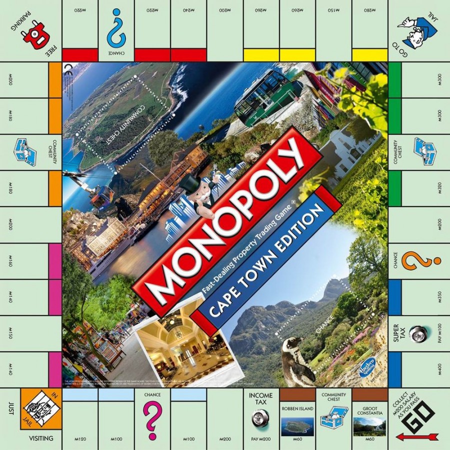 Cape Town monopoly board Cape Town monopoly board