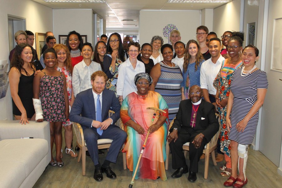 Prince Harry with Desmond Tutu Prince Harry with Desmond Tutu