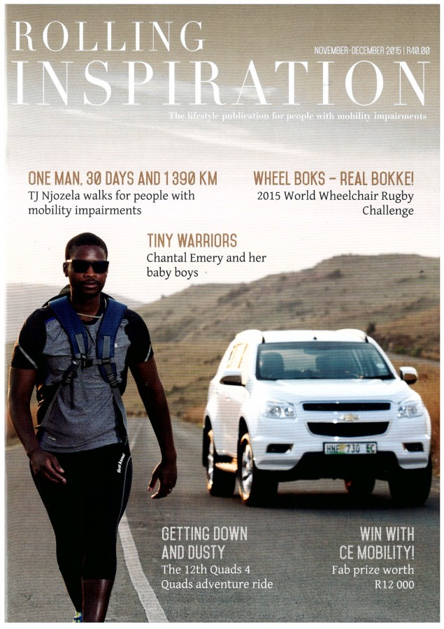 TJ walking on magazine TJ walking on magazine