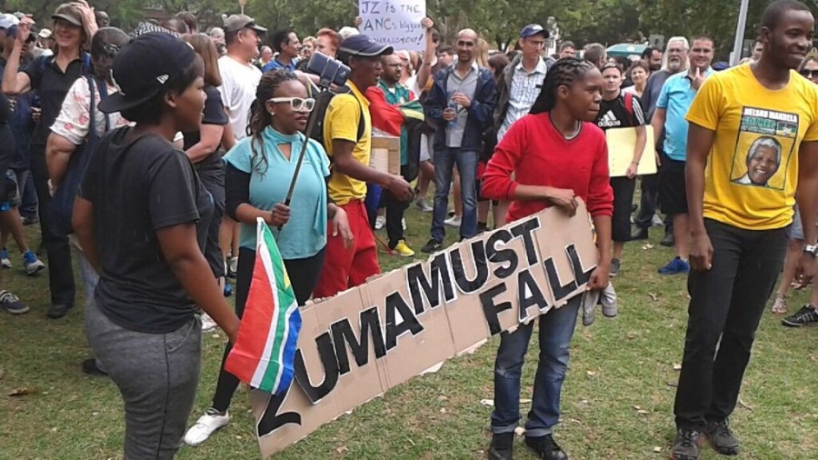 ZumaMustFall Pretoria #ZumaMustFall march in Pretoria. Photo: Leonie B-T