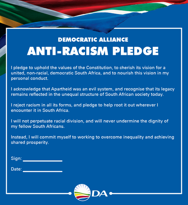 DA Anti-Racism pledge