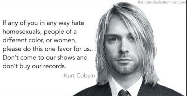 Kurt Cobain message @RoryPetzer - "Dear @MmusiMaimane. Well said, but #KurtCobain said it first. #MmusiOnRace "