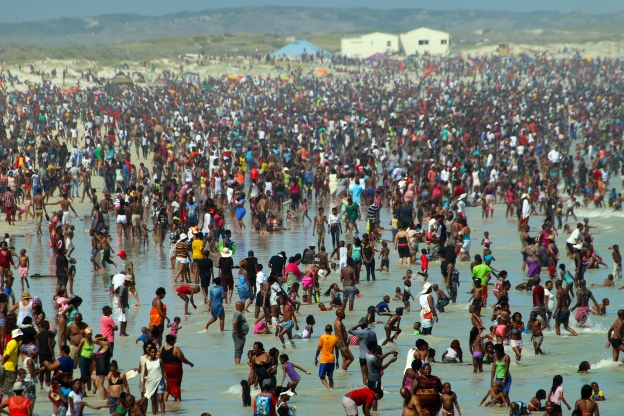 Muizenberg Beach NY2 Muizenberg Beach New Year 2016