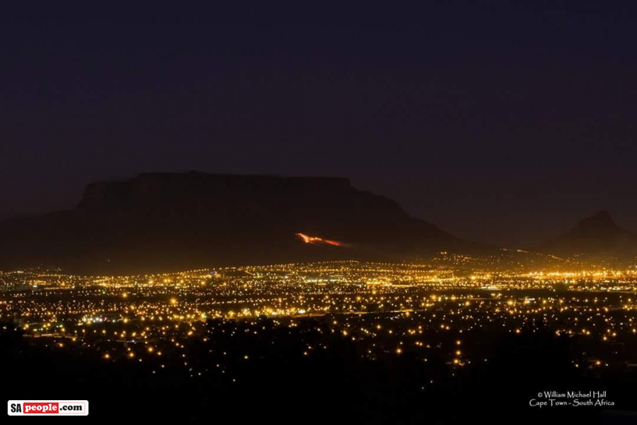 Table Mountain fire
