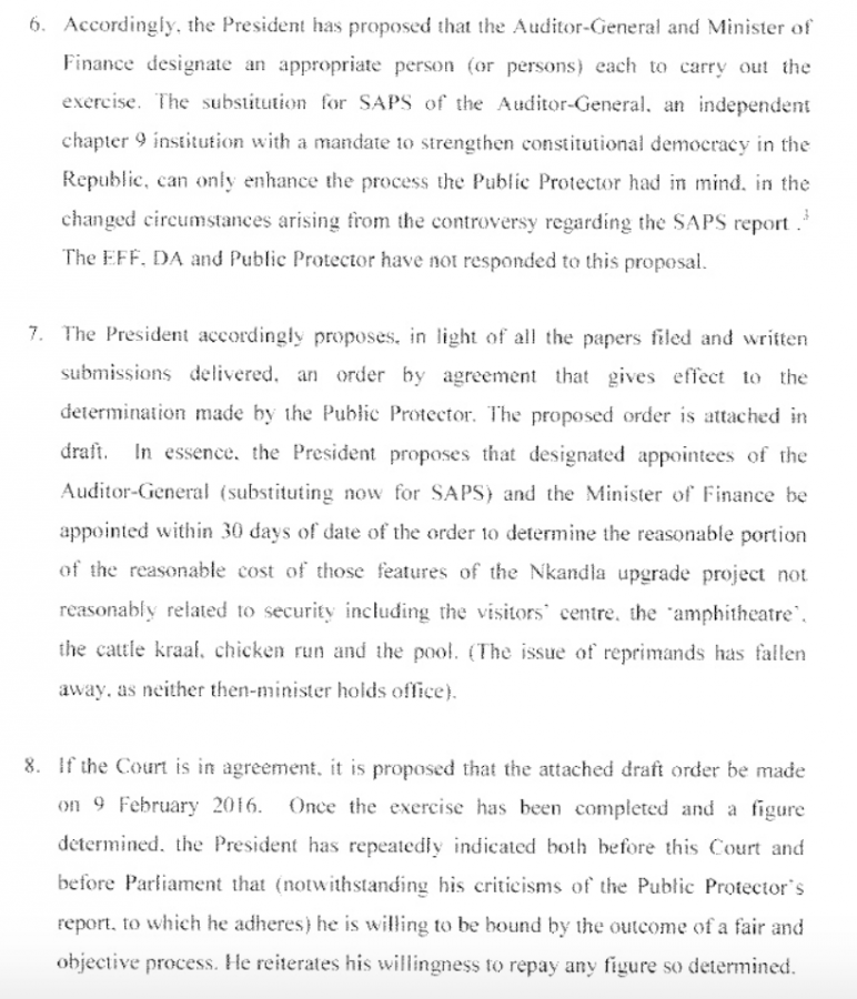 Zuma proposes to #paybackthemoney