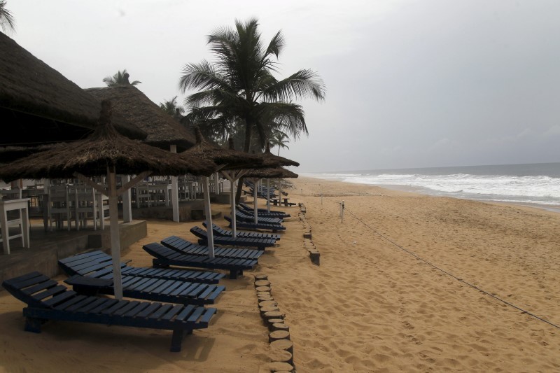 A view of an empty hotel following an attack by gunmen from al Qaeda's North African branch, is pictured in Grand Bassam A view of an empty hotel following an attack by gunmen from al Qaeda's North African branch, is pictured in Grand Bassam, Ivory Coast, March 14, 2016. REUTERS/Luc Gnago