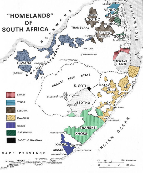 Homelands Apartheid Government South Africa