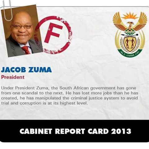 Zuma report card