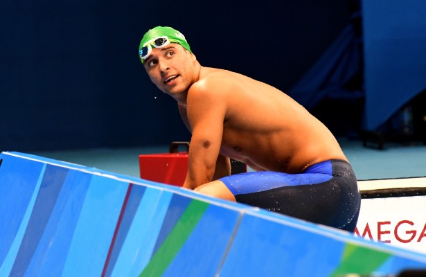 RIO DE JANEIRO, BRAZIL 8 AUGUST 2016. Chad le Clos during the 200m freestyke at the Rio 2016 Olympic Games today. Copyright picture by WESSEL OOSTHUIZEN / SASPA Copyright picture by WESSEL OOSTHUIZEN / SASPA