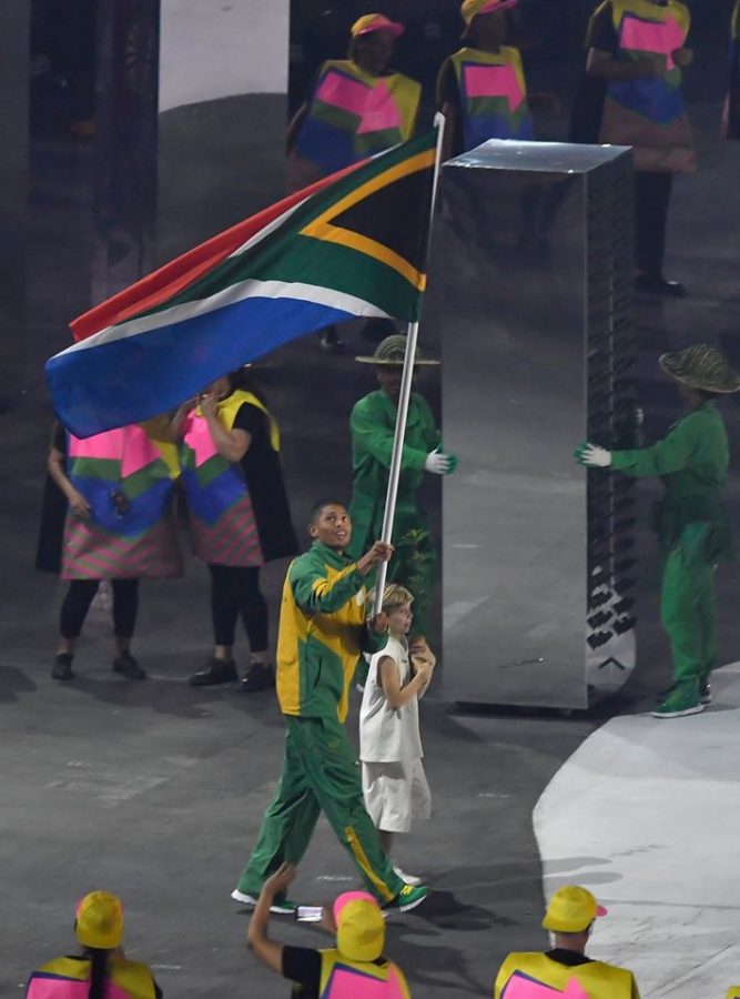 Wade with Flag