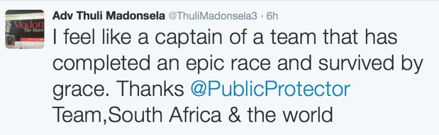 Madonsela tweet