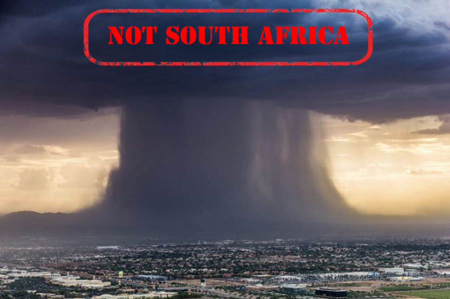 this photo of the joburg storm cloud is not real but these