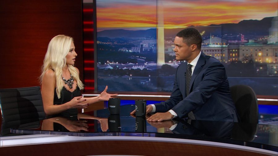 Tomi Lahren and Trevor Noah. Source: FB/TheDailyShow