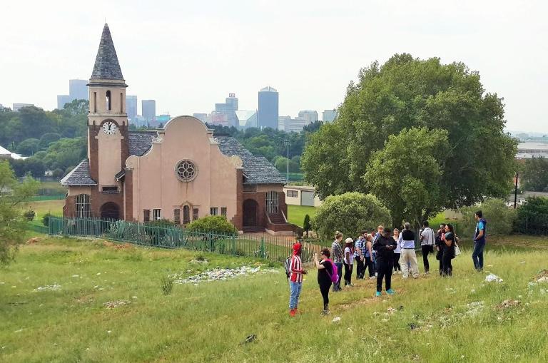 Cottesloe Church and Joburg Skyline - Heritage Portal - 2016
