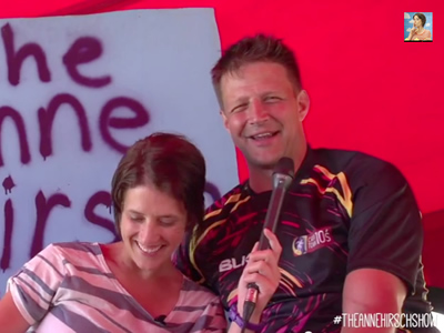 Anne Hirsch and Bobby Skinstad