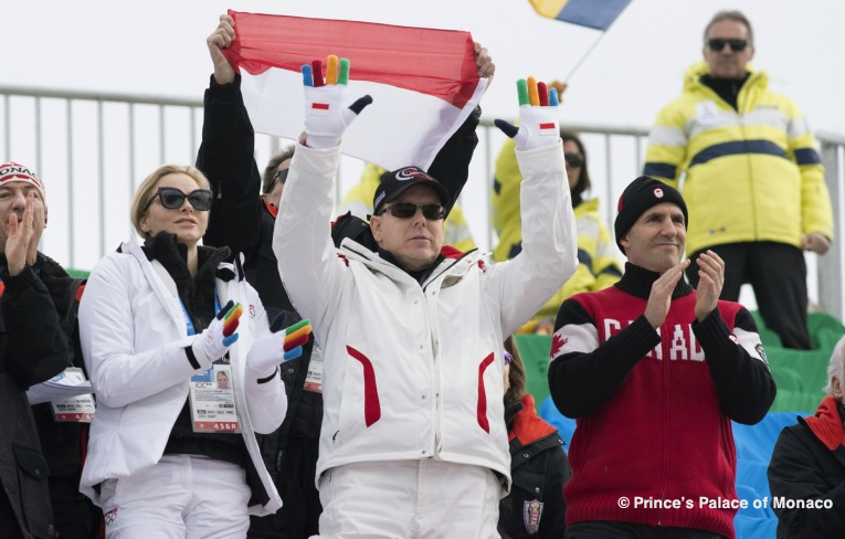 South African Princess Charlene at the Sochi Winter Olympics