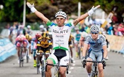 argus cycle tour 2014 Team Abantu's Nolan Hoffman took victory in the 2014 Cape Argus Pick n Pay Cycle Tour (Photo: Team Abantu on Facebook)