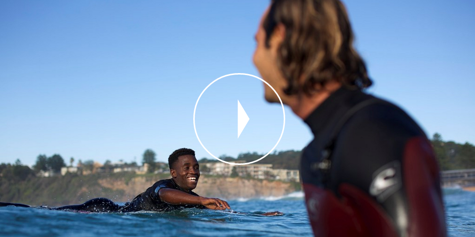 Jordy and Sihle sharing some waves. Jordy and Sihle sharing some waves.