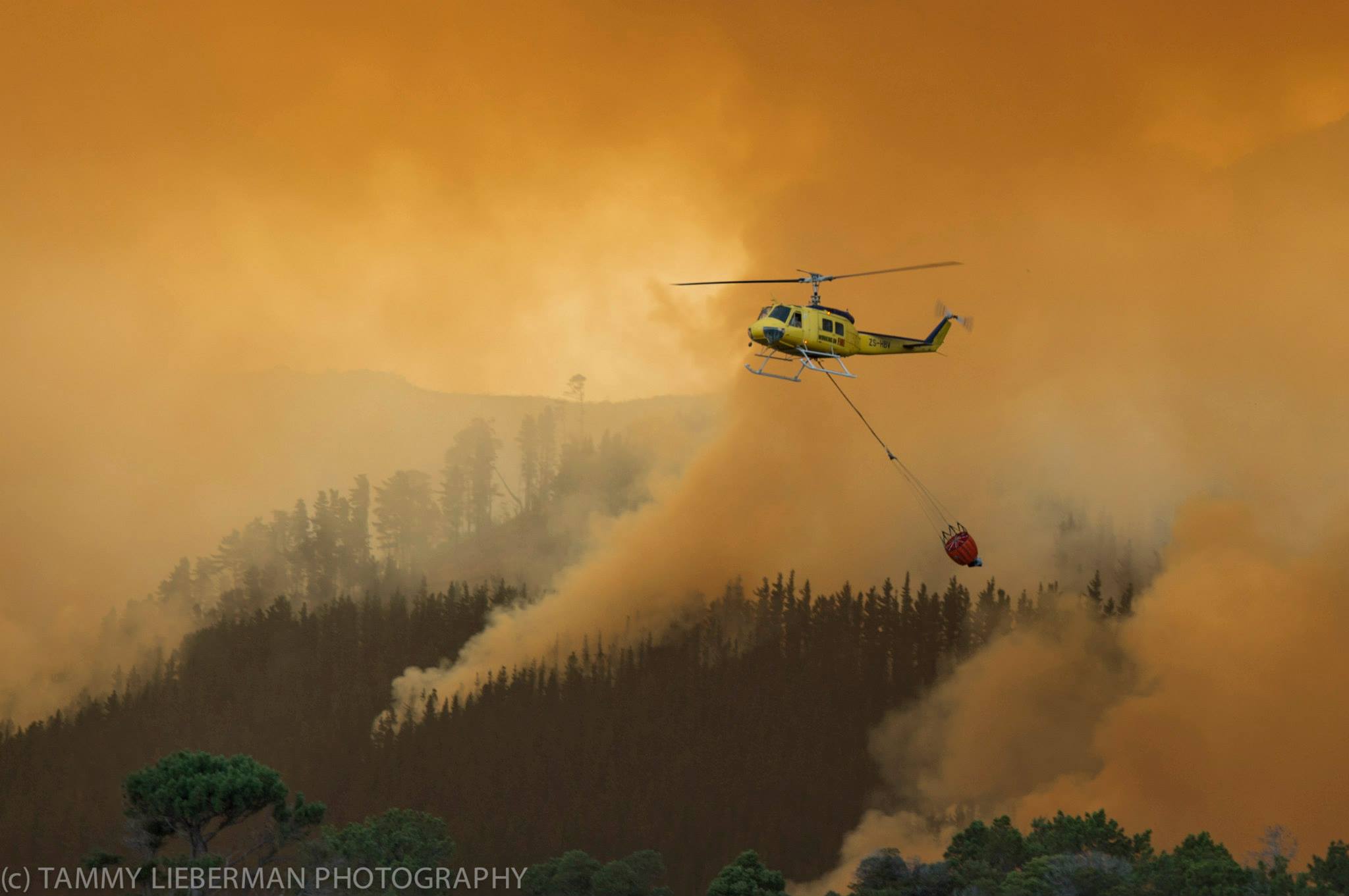 #CapeFire helicopter