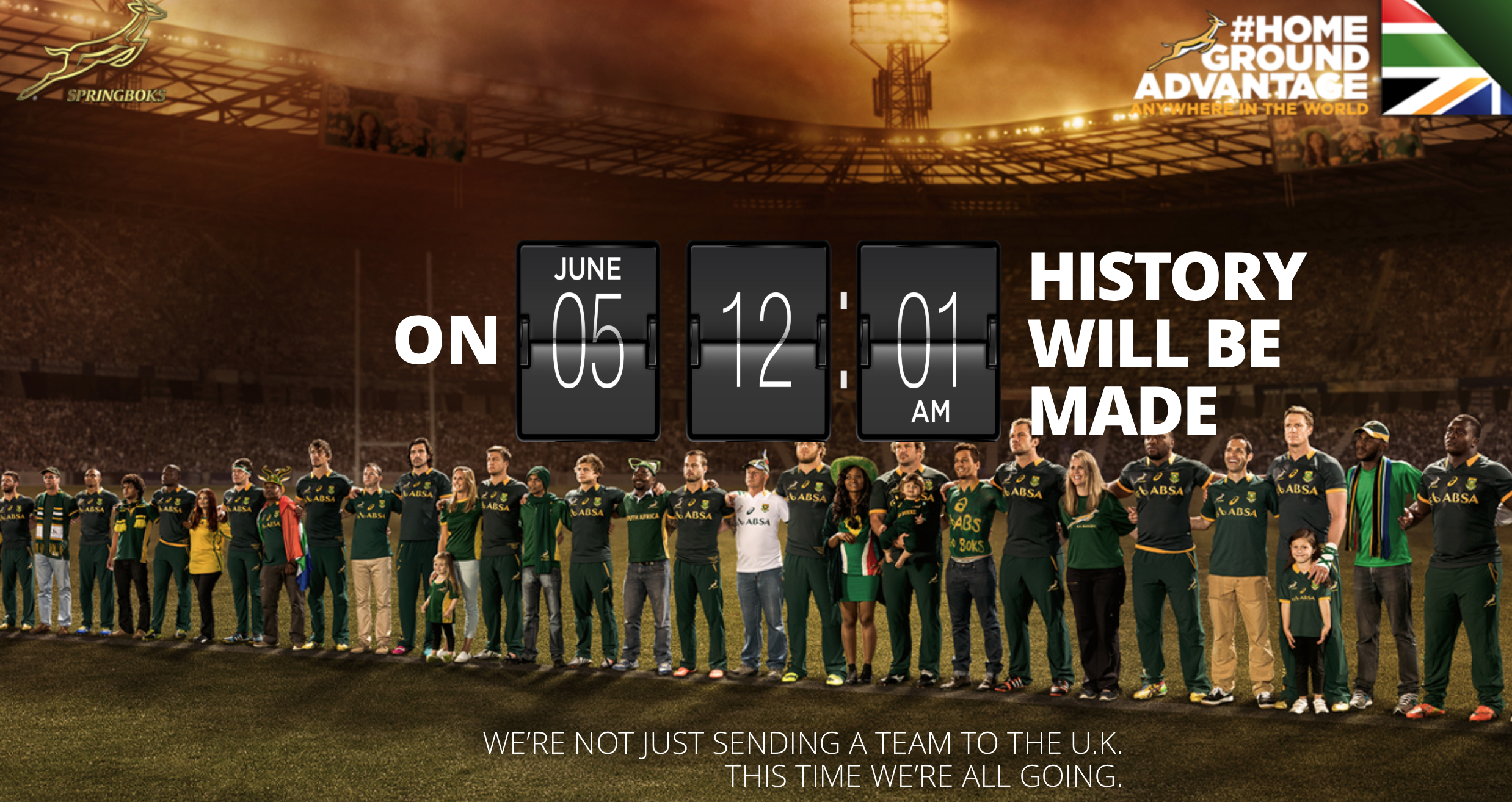 Screenshot of new #HomeGroundAdvantage website