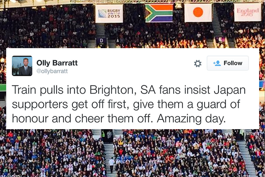 South African supporters tweet South African supporters tweet