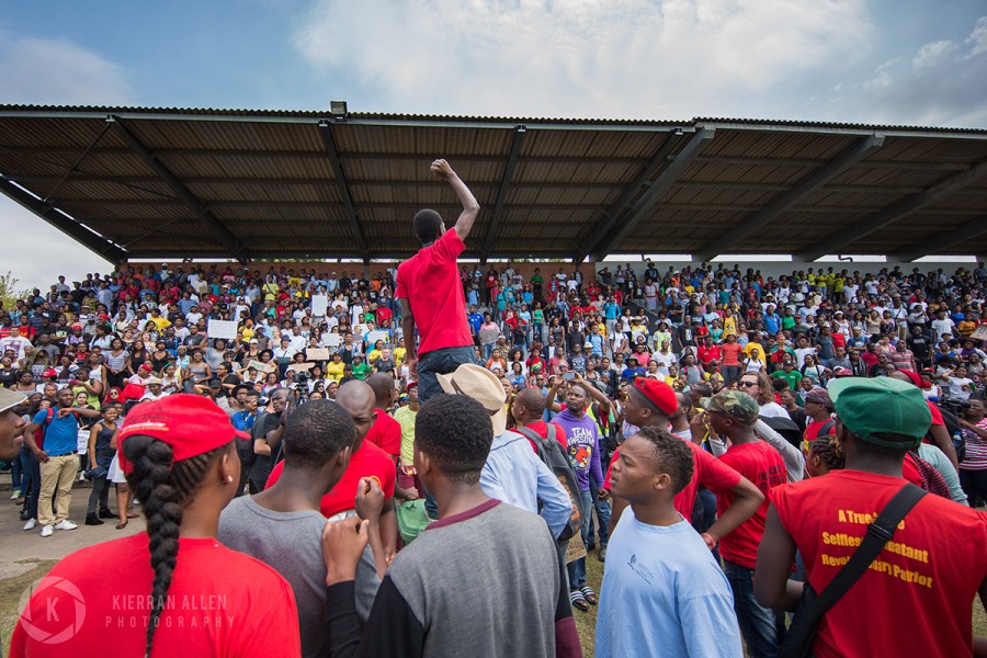 Students protest in Durban, #DurbanShutDown