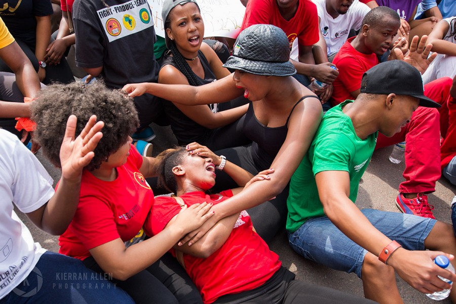 Students protest in Durban, #DurbanShutDown