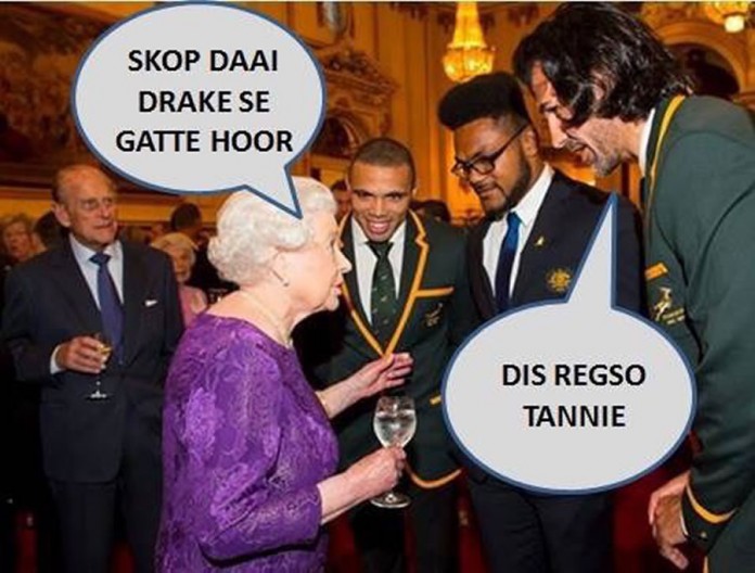 Springboks meet the Queen Springboks meet the Queen