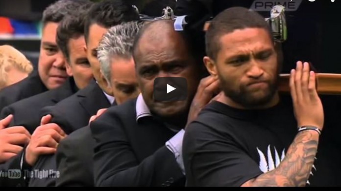 The Last Hakas for Rugby Legend Jonah Lomu funeral The Last Haka for Rugby Legend Jonah Lomu funeral