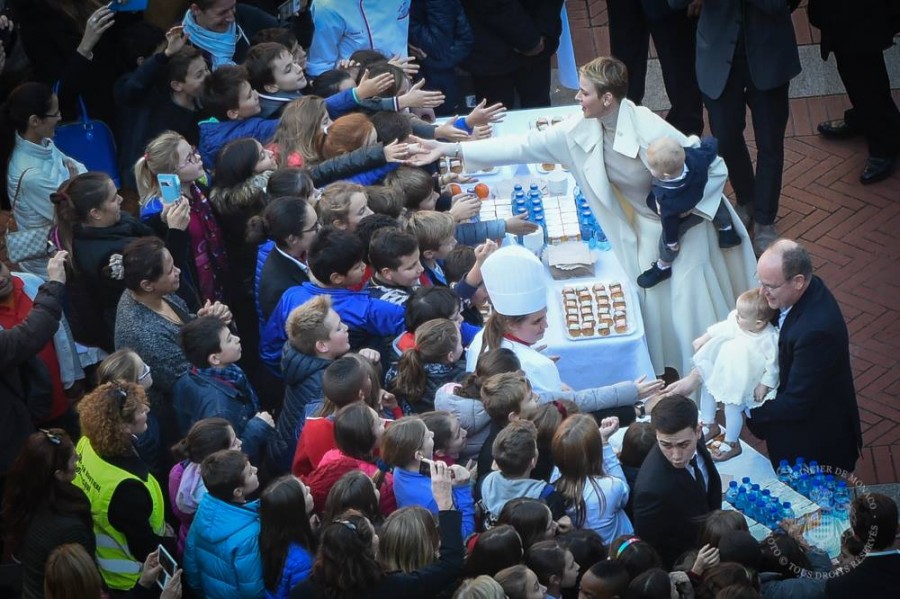 Princess Charlene with twins2