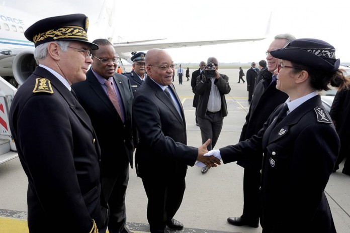 President Zuma arrives in France President Zuma arrives in France