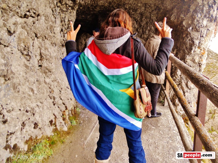 Swiss with SA flag