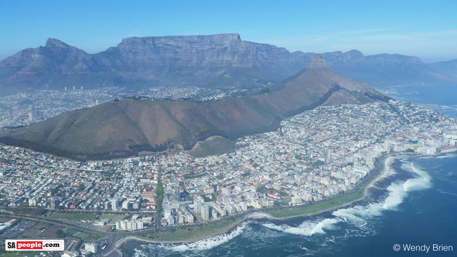 Cape Town from air