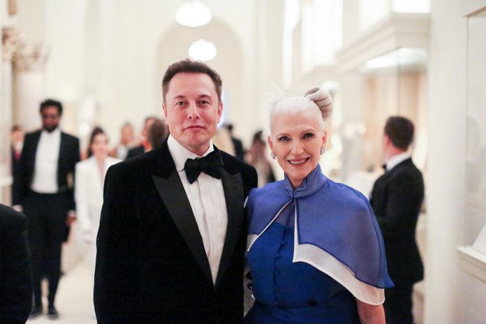 Elon Musk and mom Maye