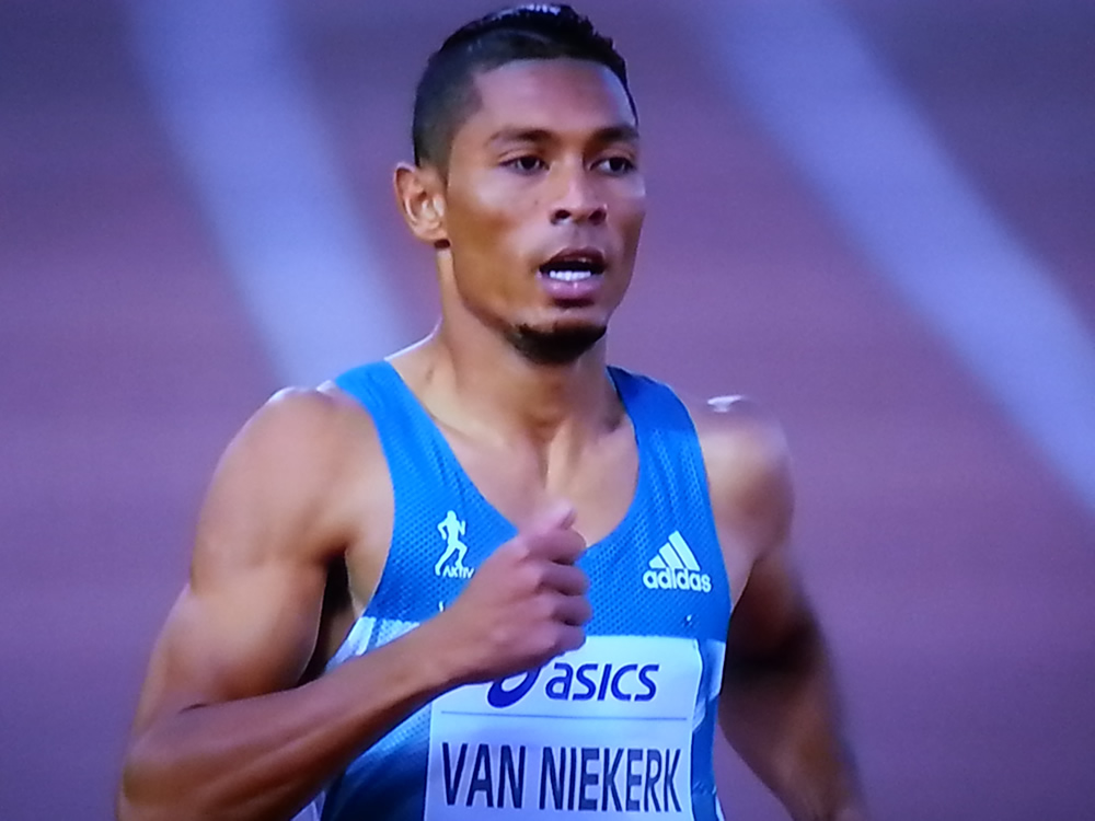 Wayde van Niekerk Rome winner th