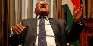 Zuma laughing